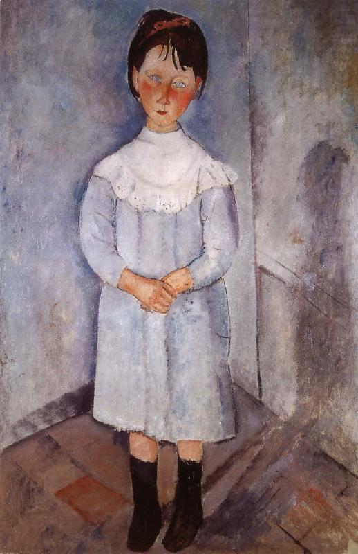 Amedeo Modigliani Little girl in blue china oil painting image